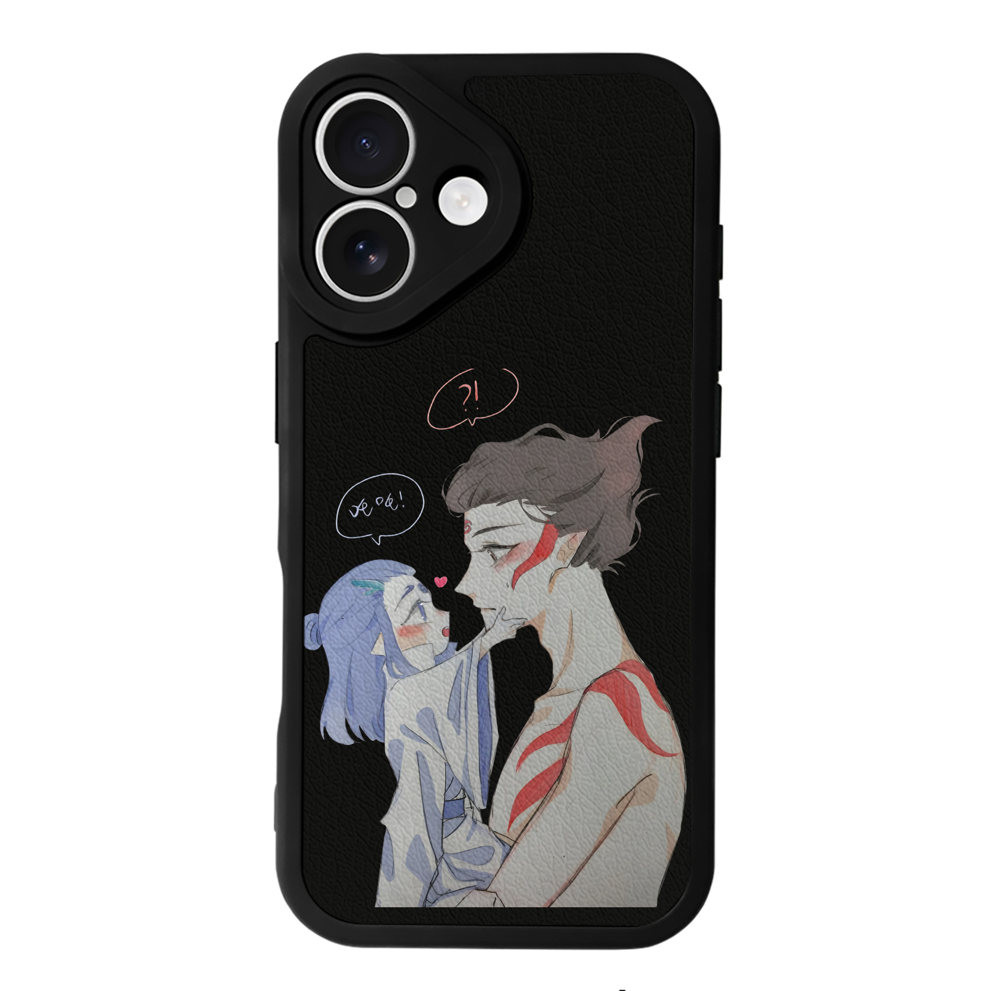 （画像用） Ne Zha 2 ナタ 魔童の大暴れ 【iPhone 16シリーズ対応】シリコンスマホケース（レザー調） 材質：シリコン